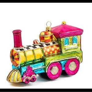 MacKenzie-Childs Colorful Train Ornament
